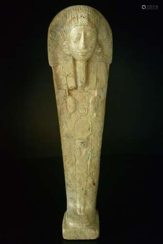 A finely and rare old stone carving tall figure of a st