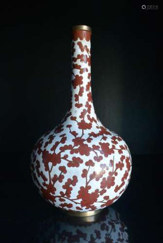 A Finely Copper Body Cloisonn DAN Vase