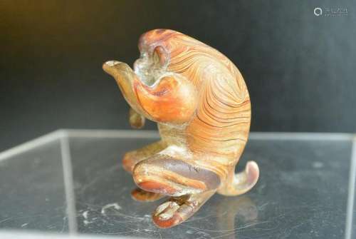 A finely and very rare Tang Dynasty monkey pendent