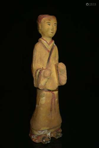 Figurine of handmaid of Han and Tang dynasty