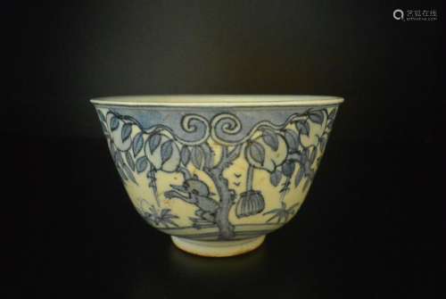 Blue and White Bowl Ming Wanli Period
