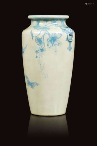 Théodore DECK (1823 1891) Vase de forme conique à …