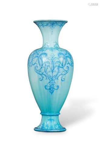 Théodore DECK (1823 1891) Haut vase de forme balus…