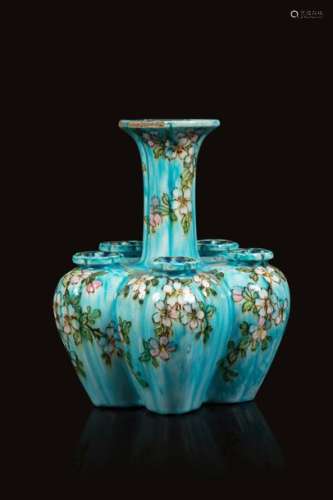 Edmond LACHENAL (1855 1948 ) Vase pique fleur à ba…