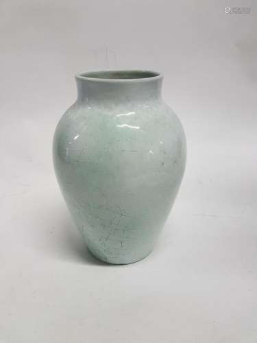 ACCOLAY Vase en céramique émaillée vernissée blanc…