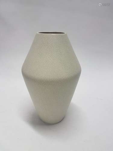ORCHIES Vase en céramique craquelée vernisée blanc…