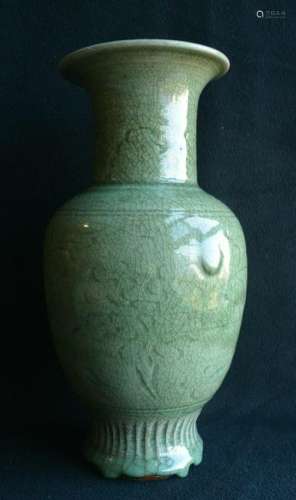 Longquan Celadon Lotus Vase Song-Ming Dynasties Period