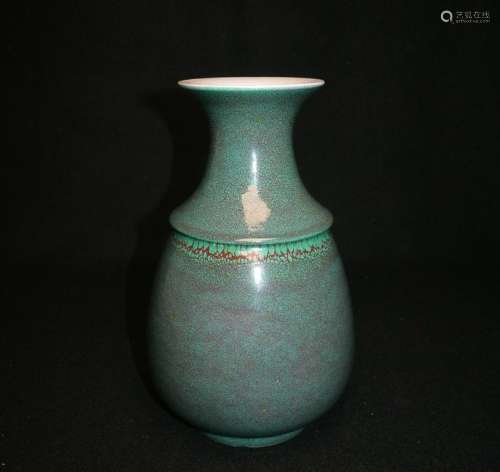 A rare Qing Dynasty furnace glaze waistcoat vase