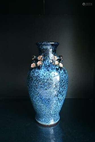 A Beautiful LU-JUN Glazed Vase H:32cm