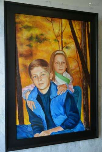 Signature oil painting, oil painting of 