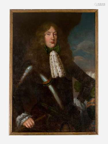 Jacob Ferdinand Voet (1639-1689)- attributed, portrait of a field Marshall in armour, oil on canvas,