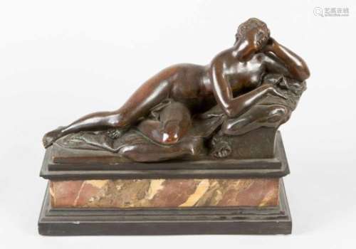 Giovanni da Bologna (1529-1608)-attributed. Sleeping Venus, Bronze cast with Original light-brown