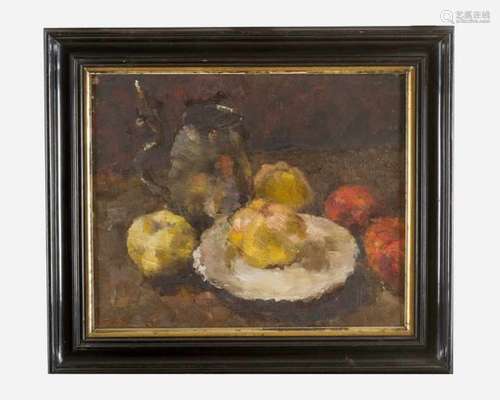 Carl Schuch (1846-1903)- attributed, still life oil on canvas framed described under reverse35x42cm