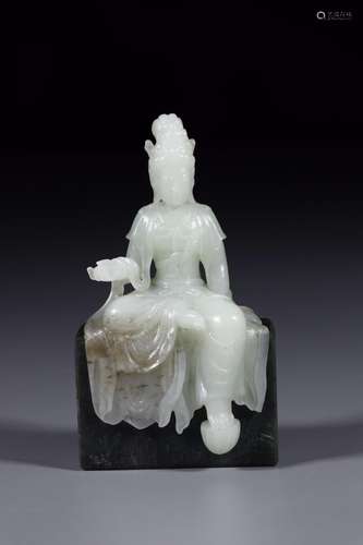 HETIAN JADE GUANYIN ORNAMENT