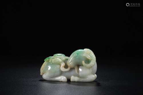 JADEITE GOAT ORNAMENT