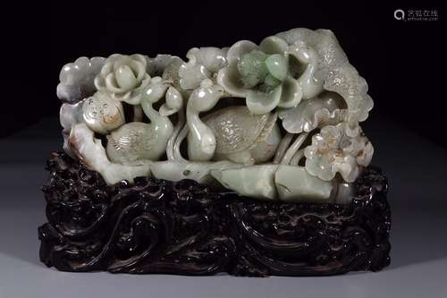 HETIAN JADE CARVING ORNAMENT