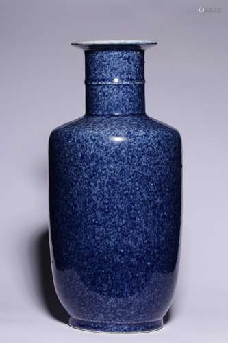 KANGXI MARK SPRINKLE-BLUE GLAZE BANGCHUIPING