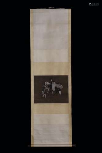 SILK SCROLL BY 'REN ZIMING'