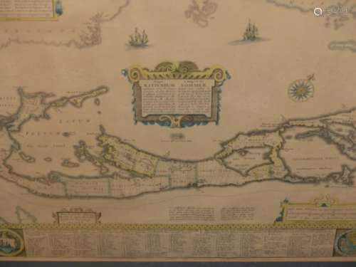 AN ANTIQUE MAP OF THE ADRIATIC COASTLINE AFTER B.HOMANND, HAND COLOURED FOLIO. 49 x 59cms TOGETHER