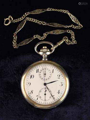 A Swiss Made Zenith Silver Pocket Watch. The case interior numbered 2476973 3221.