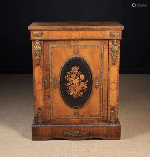 A 19th Century Marquetry Side Cabinet.