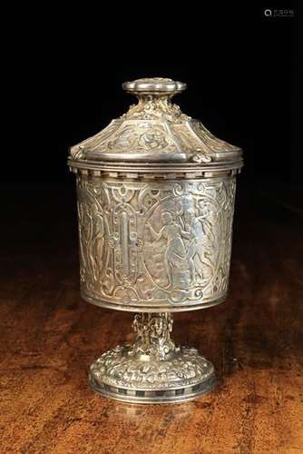 A Fine Quality Silver Metal Ciborium.