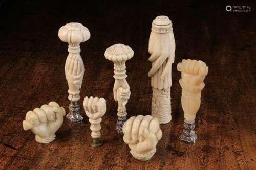 A Collection of 19th Century Carved Mother-of-Pearl,