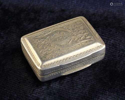 A Regency Silver Viniagrette hallmarked Birmingham 1823 and stamped with maker's mark for John