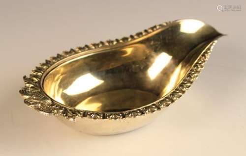 A Fine Silver & Gilt Pap Boat hallmarked London 1821 with J E Terrey & Co (John Edward Terry)