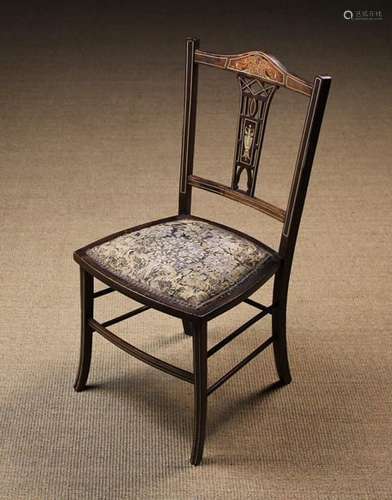 An Edwardian Inlaid Child's Chair Circa 1900.