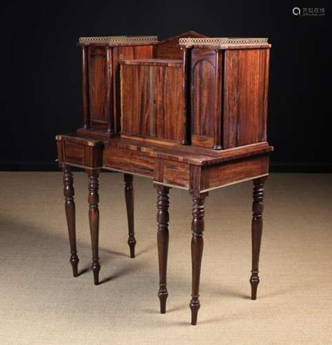 A 19th Century Rosewood Veneered Cabinet (A/F).