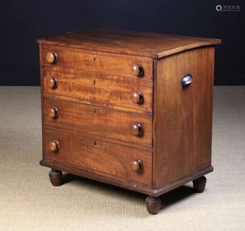 A Small Victorian Mahogany Faux-front Commode.