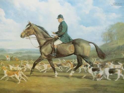 RICHARD MILLAIS. (1901-1999) ARR. CAPTAIN R.E.WALLACE, MASTER AND HUNTSMAN OF THE HEYTHROP HOUNDS,