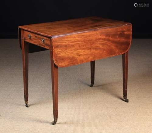 A Late 18th Century Sheraton Period Mahogany Pembroke Table.