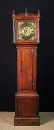 An Oak Longcase Clock with 18th Century Eight Day Movement by Samuel Townson of London.