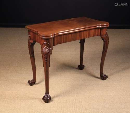 A Fine Quality 19th Century Mahogany Fold-over Gaming table.