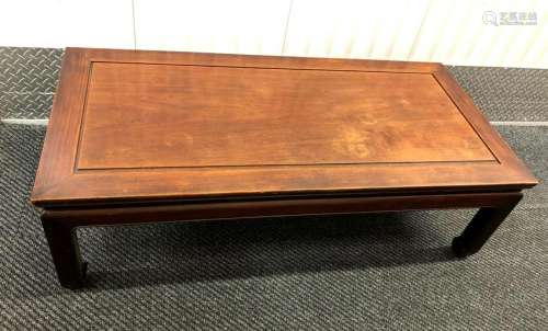 Chinese Hardwood Center Panel Low Table