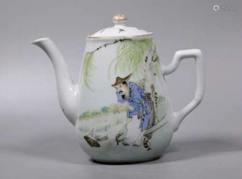 Wang Youtang; Chinese Artist Porcelain Teapot