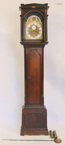 John Waldron Cornhill Signed Tallcase Clock