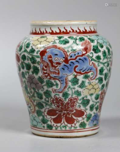 Chinese Kangxi Porcelain Small Jar