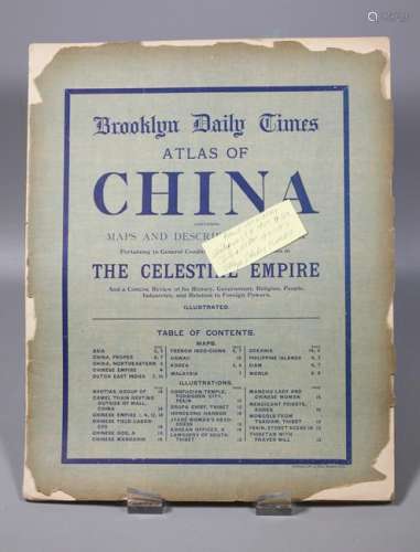 Rand McNally Chinese Atlas 1900 Bklyn Daily Times