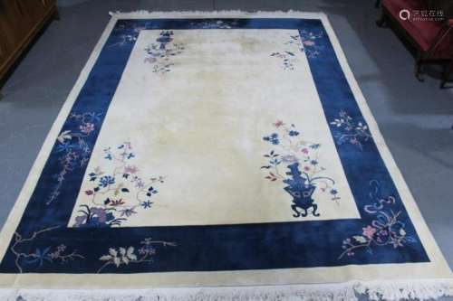 Vintage Finely Woven Chinese Carpet