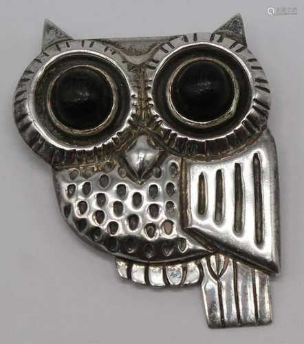 JEWELRY. William Spratling Sterling Owl Brooch.