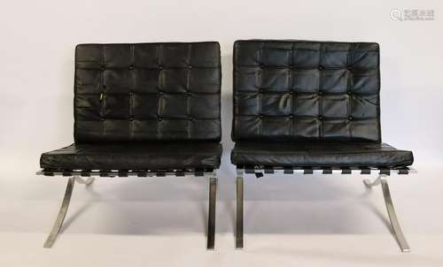 MIDCENTURY. Pair Of Mies Van De Rohe Barcelona