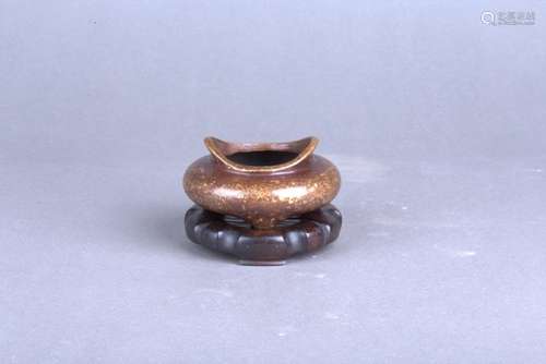 A GILT-BRONZE CENSER