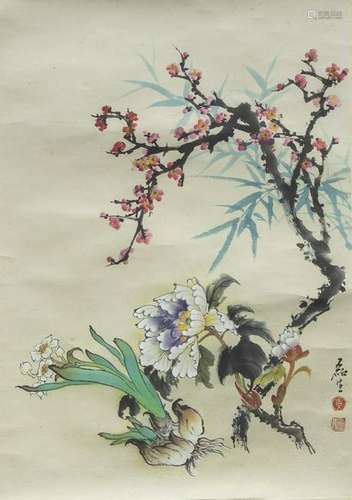 HUANG LEISHEN (1928-2011), FLOWER