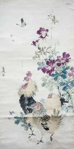 WANG XUETAO (1903-1982), CHICKENS