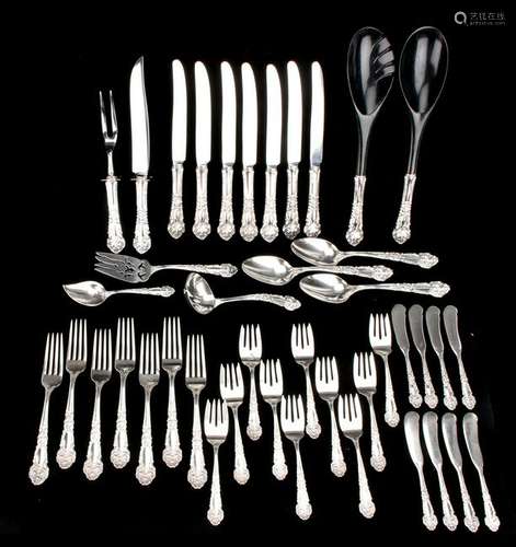 REED & BARTON STERLING SERVICE FOR 8 & UTENSILS