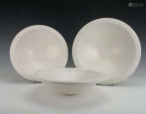 3 RARE USA ART POTTERY BOWLS MID CENTURY MODERN