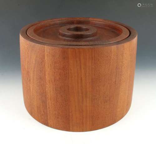 MID CENTURY VINTAGE DANSK TEAK ICE BUCKET 1960S